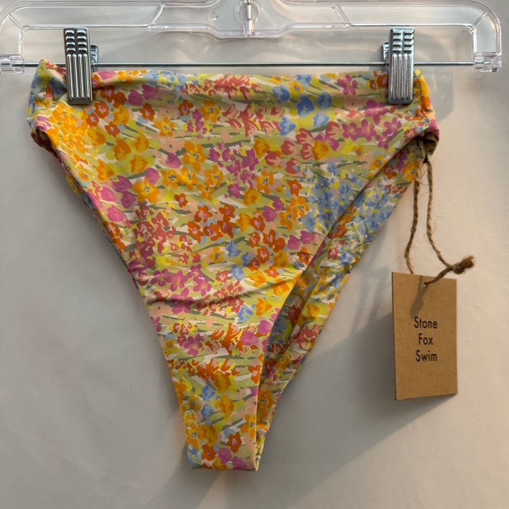 Stone Fox Sumatra Bikini Swim Bottom Flower Fields XS